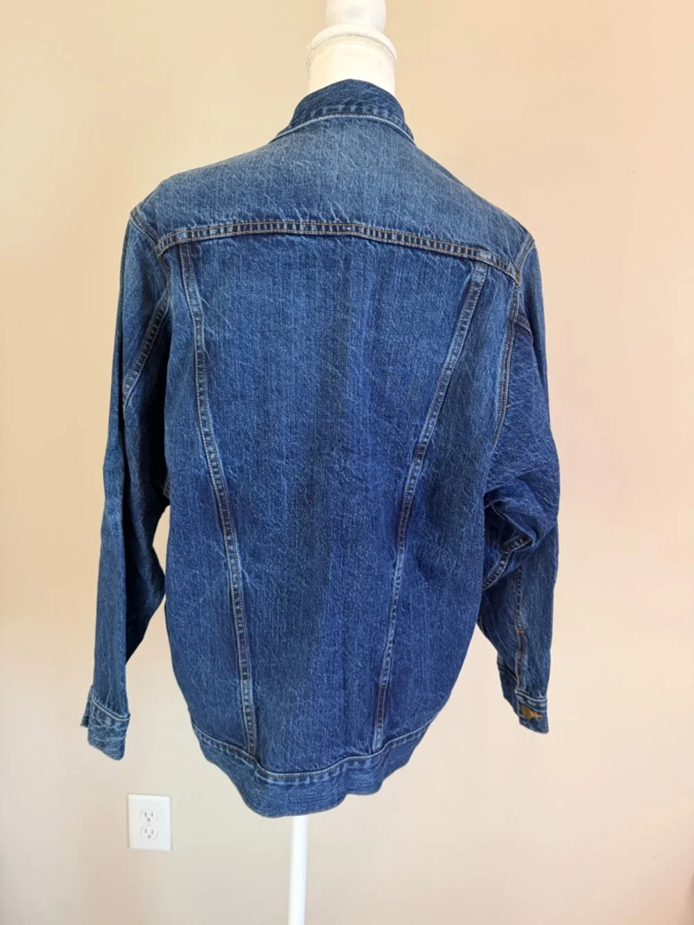 Sandrine Rose Free People Collab Tres Cool Oversized Jean Jacket Size Small NWT - Picture 7 of 7
